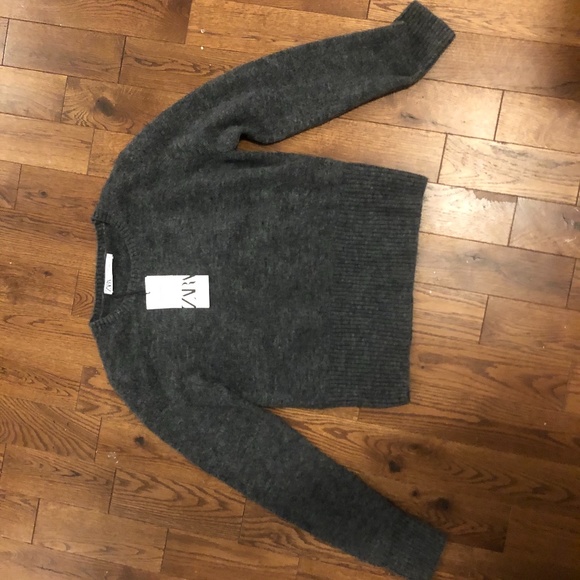 Dark Grey Alpaca Sweater - Picture 1 of 2